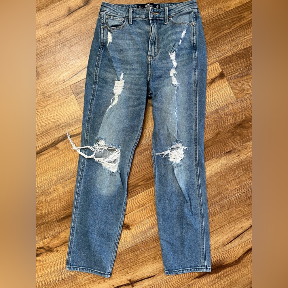 Hollister women’s  Ripped Blue Jeans